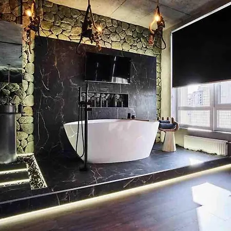 Black Rock Downtown 50 м2 улица жилянская 68 метро олимпийская - новый дом Apartment